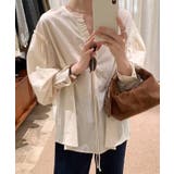 ハーフプラケットリボンシャツ | aimoha  | 詳細画像8