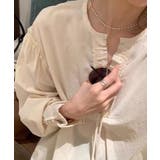 ハーフプラケットリボンシャツ | aimoha  | 詳細画像9