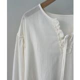 ハーフプラケットリボンシャツ | aimoha  | 詳細画像4