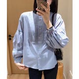 ピンタックデザインボリュームスリーブシャツ | aimoha  | 詳細画像9 