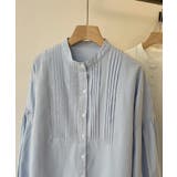 ピンタックデザインボリュームスリーブシャツ | aimoha  | 詳細画像3 