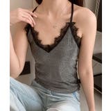 レースディテールVネックキャミソール | aimoha  | 詳細画像9 