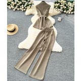 aimoha リボンタイベルトロングジレ+ワイドパンツセットアップ | aimoha | 詳細画像4