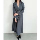 aimoha ウエストベルトテーラードジャケット+フレアスカートセットアップ | aimoha | 詳細画像10