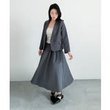 aimoha ウエストベルトテーラードジャケット+フレアスカートセットアップ | aimoha | 詳細画像8