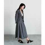 aimoha ウエストベルトテーラードジャケット+フレアスカートセットアップ | aimoha | 詳細画像12