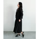 aimoha ウエストベルトテーラードジャケット+フレアスカートセットアップ | aimoha | 詳細画像4