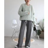 ラインデザインカジュアルニットパンツ | aimoha | 詳細画像10