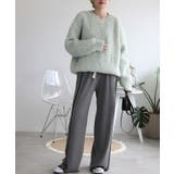 ラインデザインカジュアルニットパンツ | aimoha | 詳細画像30