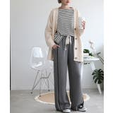 ラインデザインカジュアルニットパンツ | aimoha | 詳細画像33