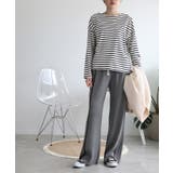 ラインデザインカジュアルニットパンツ | aimoha | 詳細画像35