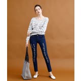 ストレッチクラッシュデニム デニム スキニー | aimoha | 詳細画像4