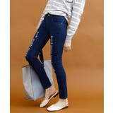 ストレッチクラッシュデニム デニム スキニー | aimoha | 詳細画像3