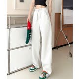 ロゴハイウエストドローストリングパンツ  | aimoha  | 詳細画像8 