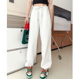 ロゴハイウエストドローストリングパンツ  | aimoha  | 詳細画像9 