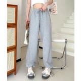 ロゴハイウエストドローストリングパンツ  | aimoha  | 詳細画像10 