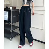 ロゴハイウエストドローストリングパンツ  | aimoha  | 詳細画像4 