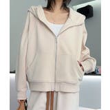 ライトベージュ | ジップアップパーカー | aimoha