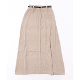 ベージュ | 【Banico】ニットロングスカート【AW】 | aimoha 