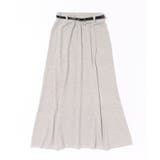 ライトグレー | 【Banico】ニットロングスカート【AW】 | aimoha 