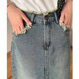 【aimoha】フリンジヘムデニムマキシスカート | aimoha  | 詳細画像18 