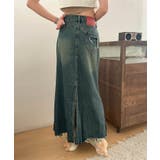 【aimoha】フリンジヘムフレアデニムスカート | aimoha  | 詳細画像10 