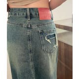 【aimoha】フリンジヘムフレアデニムスカート | aimoha  | 詳細画像14 