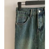 【aimoha】フリンジヘムフレアデニムスカート | aimoha  | 詳細画像3 