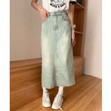 【aimoha】カジュアルデニムマキシスカート | aimoha  | 詳細画像10 