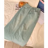 【aimoha】カジュアルデニムマキシスカート | aimoha  | 詳細画像2 