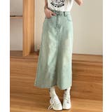 【aimoha】カジュアルデニムマキシスカート | aimoha  | 詳細画像1 