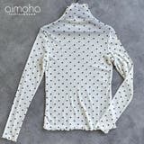 【HOOK】for girls ドット柄ハイネックシアートップス | HOOK | 詳細画像1 