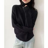 ブラック | ベーシックタートルネックニットプルオーバー | aimoha 