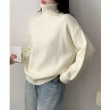 ライトベージュ | ベーシックタートルネックニットプルオーバー | aimoha 