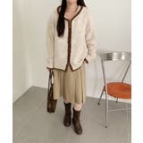 配色ライン入りフーディカーディガン | aimoha | 詳細画像5