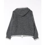 配色ライン入りフーディカーディガン | aimoha | 詳細画像8