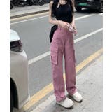 ユニセックスカーゴパンツ ワイドパンツ ストレートパンツ | aimoha | 詳細画像3