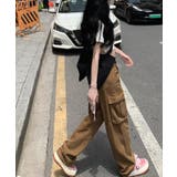 ユニセックスカーゴパンツ ワイドパンツ ストレートパンツ | aimoha | 詳細画像8