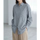 ライトブルー | オーバーサイズチェックシャツ | aimoha 