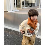 韓国子供服 フロントカートゥーンキャラニット風スウェット | aimoha kids | 詳細画像10