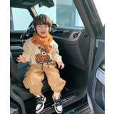 韓国子供服 フロントカートゥーンキャラニット風スウェット | aimoha kids | 詳細画像11