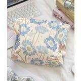 ブルー | 花柄マルチポーチ | aimoha 