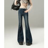 ウォッシュデニムフレアパンツ | aimoha  | 詳細画像13 