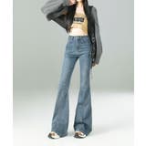 ウォッシュデニムフレアパンツ | aimoha  | 詳細画像2 