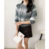 グラデーションケーブル編みニットプルオーバー | aimoha  | 詳細画像1 