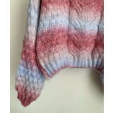 グラデーションケーブル編みニットプルオーバー | aimoha  | 詳細画像9 