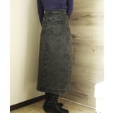 デニムスカート オリジナル フロントボタン | aimoha | 詳細画像4