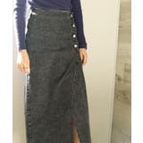 デニムスカート オリジナル フロントボタン | aimoha | 詳細画像9