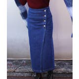 デニムスカート オリジナル フロントボタン | aimoha | 詳細画像10