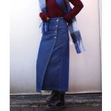 デニムスカート オリジナル フロントボタン | aimoha | 詳細画像12